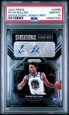 PSA 10 - RYAN ROLLINS Auto 2022 Prizm Sensational Signatures Autograph WARRIORS 