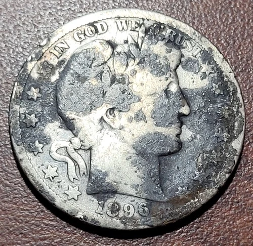 1896-O Barber Half Dollar Better Date Coin G-VG Details