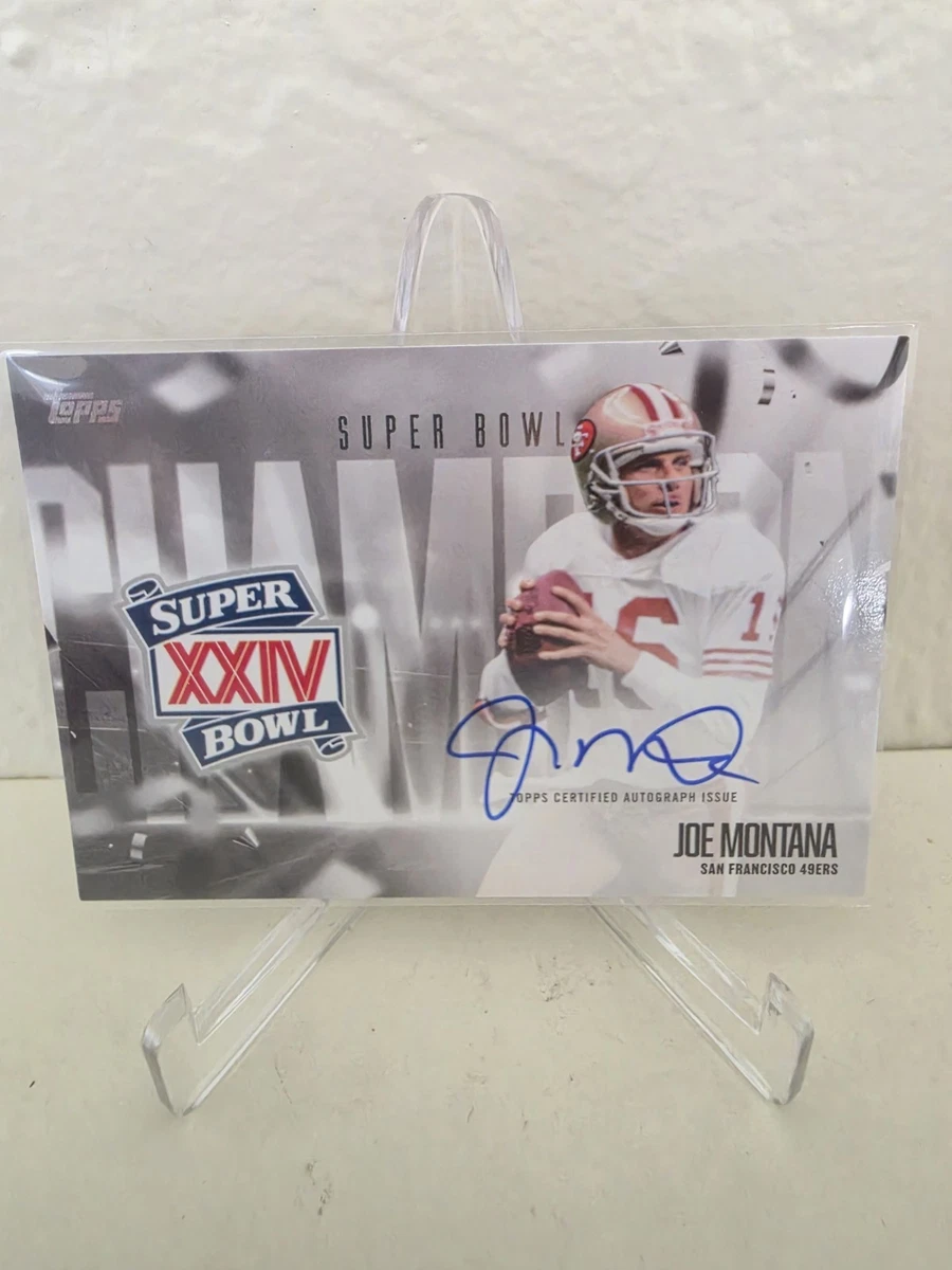 25+ Topps Joe Montana Autographed Football Sports Trading Cards
