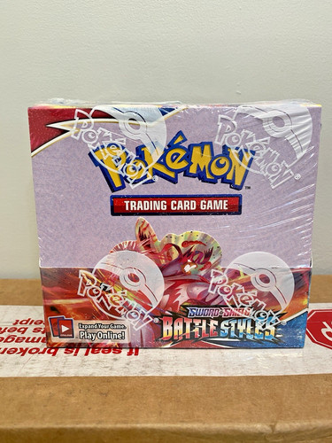 Sealed Pokemon TCG Sword & Shield Battle Styles Booster Box English New Sealed