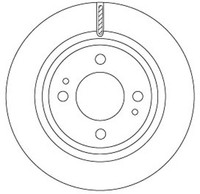 2X TRW Bremsscheibe DF6908 FüR Star Mitsubishi Space Attrage 6 A05A A03A A13A