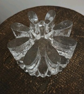 GLASDESIGN George Shutte Germany Tea Light Warming Stand Trivet Ice Design