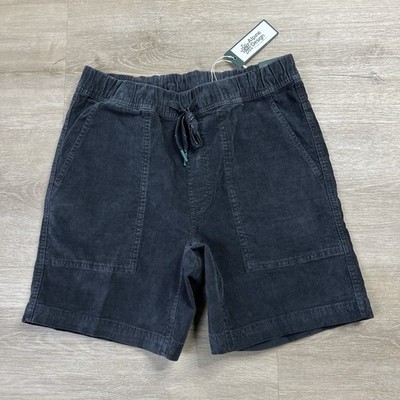 Alpine Design Hike Shorts 7'' Corduroy Midnight Black Mens Size Small NWT