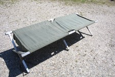 Bundeswehr Feldbett Aluminium klappbar Feldliege Klappbett Nr. 3