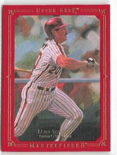 2008 Upper Deck Masterpieces - Mike Schmidt - Red Paper Framed #112 HOF