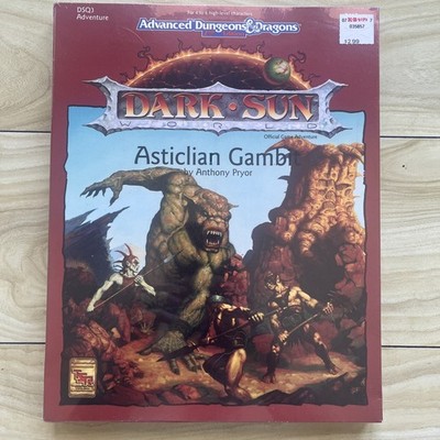 DSQ3 ASTICLIAN GAMBIT 1992 DARK SUN AD&D 2nd Ed Boxed Set TSR 2412 NEW IN SHRINK