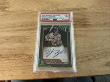 2024 Bowman Sapphire Edition - Chrome Prospects Auto Wyatt Langford  Green /99 