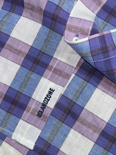 Tommy Bahama Island Zone Linen Blend Long Sleeve Button Down Plaid Men’s Large - Picture 8 of 11
