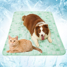 Pet Cooling Blanket for Summer - Ice Cold Qmax0.4 Tech Dual-Use for Humans  Pet