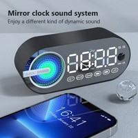 Digital Alarm Clock with Bluetooth Speaker, RGB Light, FM Radio, USB Charging &