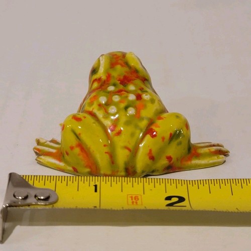 Miniatur 2" Keramik Frosch handbemalt bunt Frosch Garten Figur Wohndeko - Bild 7 von 10