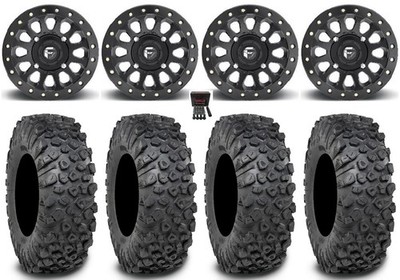 Fuel Vector Bdlk 15'' Wheels Bk 32'' Kinetic Tires Can-Am Renegade Outlander