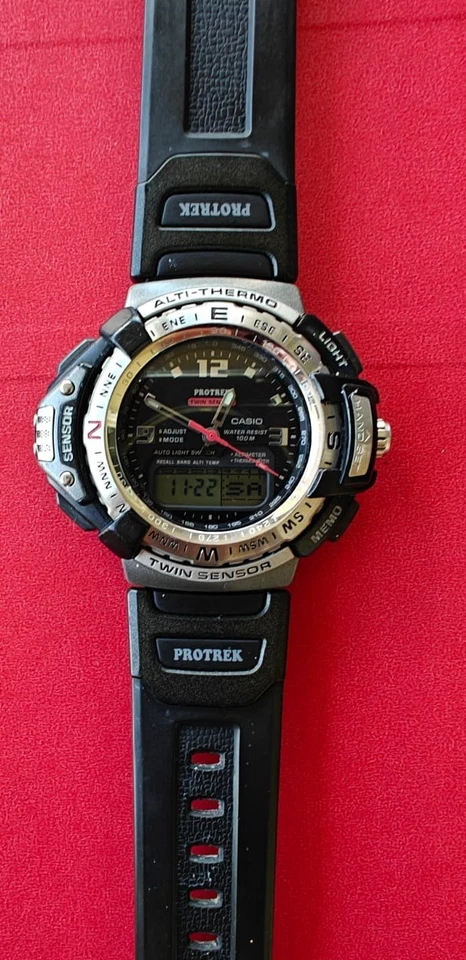 Casio Pro Trek PRT-71 Doble Sensor Exterior - Altímetro, Brújula, Termómetro 2357 Foto 2 de 4