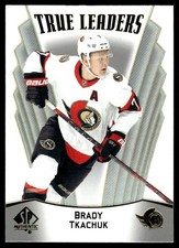 2021-22 SP Authentic True Leaders Brady Tkachuk #TL-2