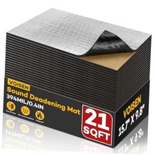 VOISNE Sound Deading Material for Cars,394 394 mil-Aluminum 21 SqFt-19 Pack