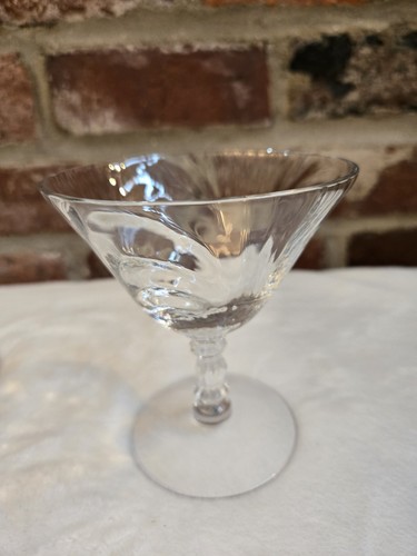 Cambridge Klarglas Stiel Sherbet Champagner mundgeblasen 4 1/2 Zoll 2er Set - Bild 8 von 15