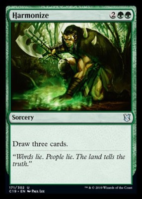 MTG - Harmonize - Commander 2019 - NM, English Magic FLAT RATE SHIP