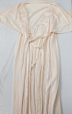 Lorraine Women's Lingerie Short Sleeve Long Robe House Gown Peach LARGE Vintage