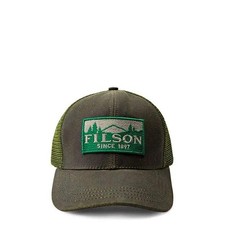 NEW - Official Filson Logger Mesh Cap Otter Green