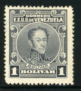 Venezuela MH Selections: Scott #282a 1B Black WATERLOW PERF 14 Variety CV$42