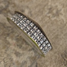Ribbon Rhinestone Mesh Roll Diamond Mesh Wrap Floral Garden 0.6"X9 Foot