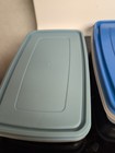 Rubbermaid Servin Saver #5 Rectangle 4 Cup Blue Lid And A Similar No Brand — photo 6