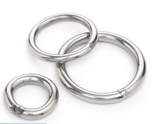 A2 Stainless Steel Heavy Duty Solid Metal O Ring Welded Smooth Round Rings