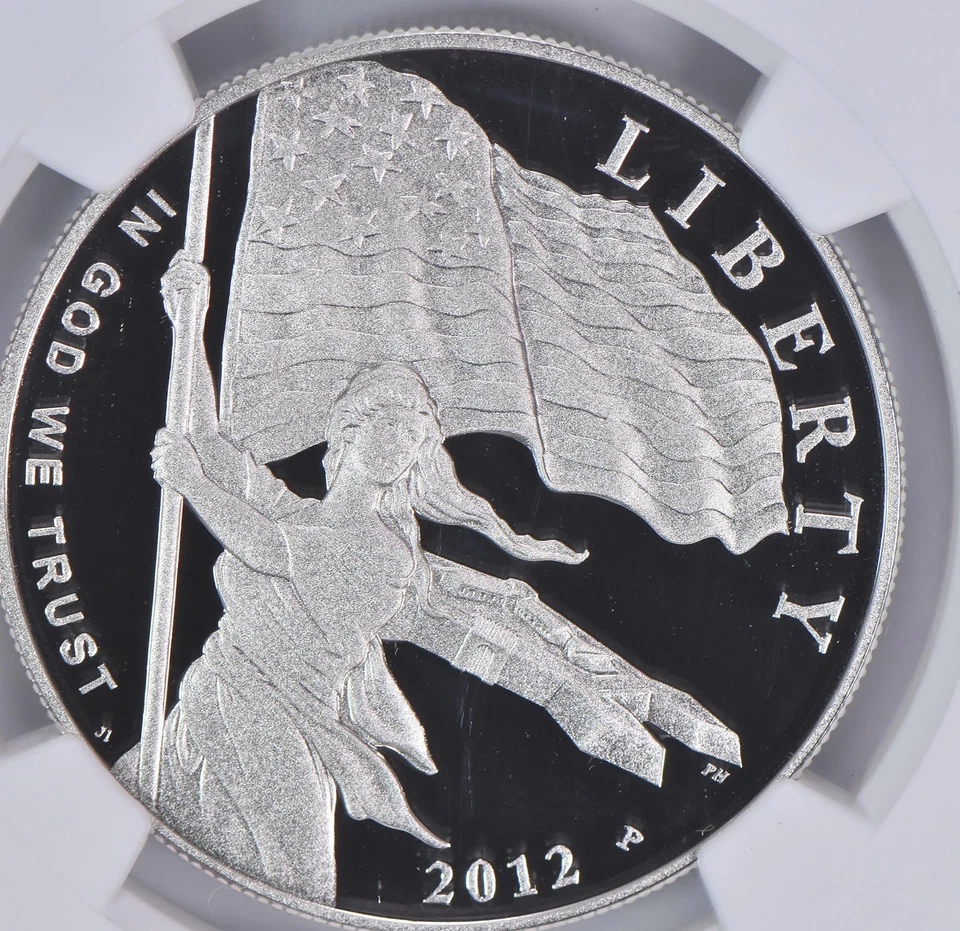 2012-P Star Spangled Banner Commemorative Dollar PF70 UCAM NGC Brown Label *7265 - Image 3 of 4