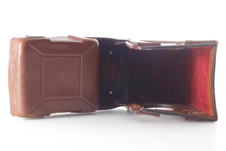 ¡Raro!【Como Nuevo】 Estuche de Cuero Rolleiflex 3.5E Vintage Marrón Cámara TLR de JAPÓN Foto 2 de 4