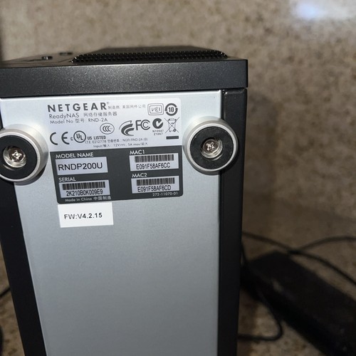 NETGEAR ReadyNAS Pro 2 RNDU2000 RND-2A NO Power Cord - Afbeelding 7 van 7