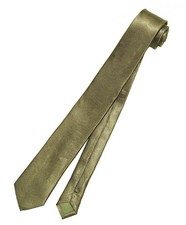 COVONA Narrow NeckTie Skinny OLIVE GREEN Thin Men's Neck Tie 2.5" Wide