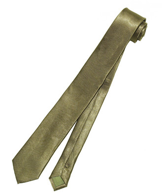COVONA Narrow NeckTie Skinny OLIVE GREEN Thin Men's Neck Tie 2.5'' Wide