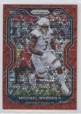 2020 Panini Prizm Rookie No Huddle Red Prizm 15/50 Michael Warren II #345 0a3