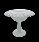 Vintage Fenton White Milk Glass Hobnail 3 Pc Fairy Lamp Bottom Base Only