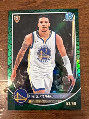 2025-26 Bowman Chrome Will Richard Green Reptilian /99 (RC)