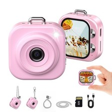 Mini Keychain Camera,1080P Mini Digital Camera with 32GB Card