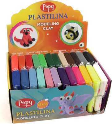Plastilina Reusable and Non-Drying Modeling Clay Gift and Classroom Set; Set of