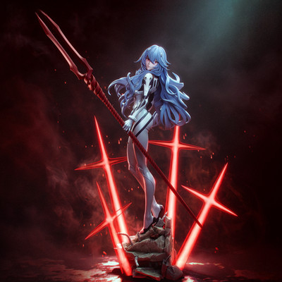 Rei Ayanami Evangelion Resin Figur 27cm | Bulkamancer | UNBEMALT