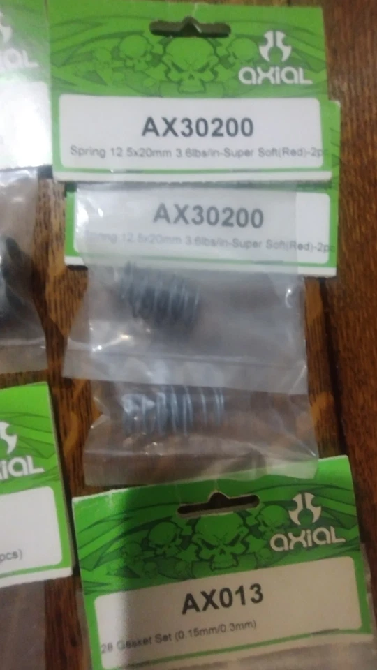 Vintage AXIAL Parts Lot (7 packs + Pair of new Axial Shocks) N.I.P Great Deal - Image 4 of 4