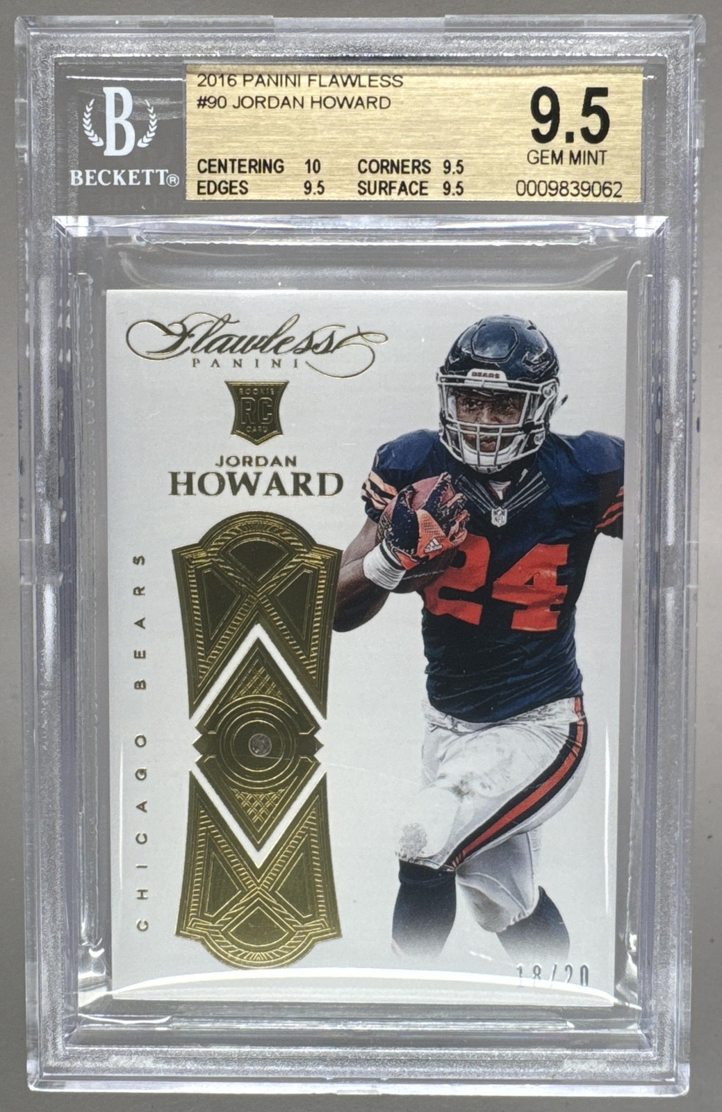 Jordan Howard Panini Flawless #90 Base