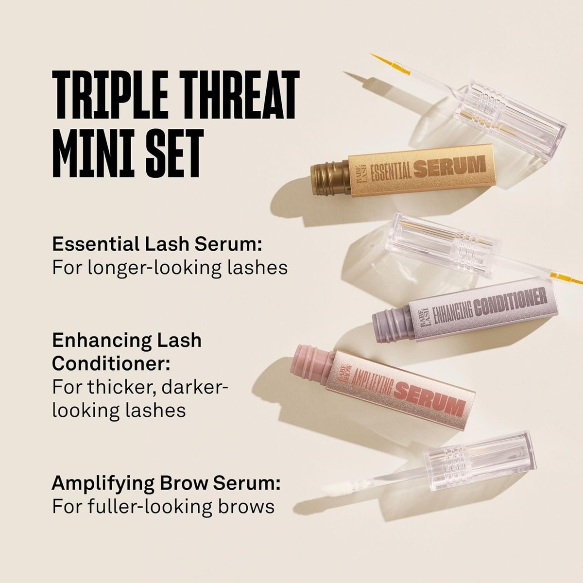Babe Original Triple Threat Mini Set, Includes Lash Essential