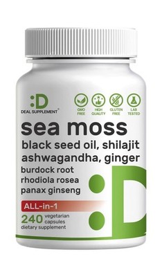 DEAL SUPPLEMENT Irish Sea Moss 7000mg Per Serving, 240 Veggie C... Fast USA SHIP