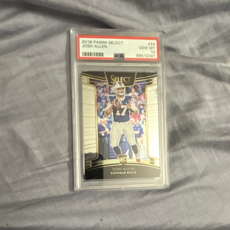 Panini 2018 Select Concourse Josh Allen #24 Rookie Base PSA 10 Buffalo Bills