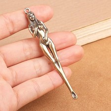 1PCS Retro Brass Ear Spoons Portable Ear Cleaning Tool Ear Wax Remover Pendants
