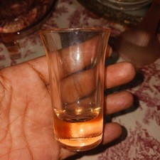 VTG Pink Depression shot Glass