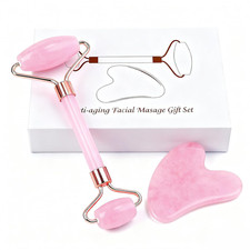 Jade Roller and Gua Sha, Facial Roller, Women'S Skincare Tool, Self-Care Gift, F