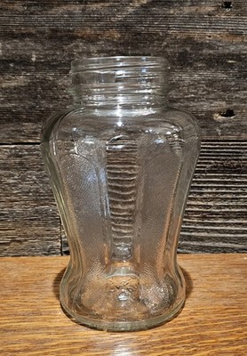 Antique SPEAS Vinegar U-SAVIT Corset Shape One Quart Clear Glass JAR