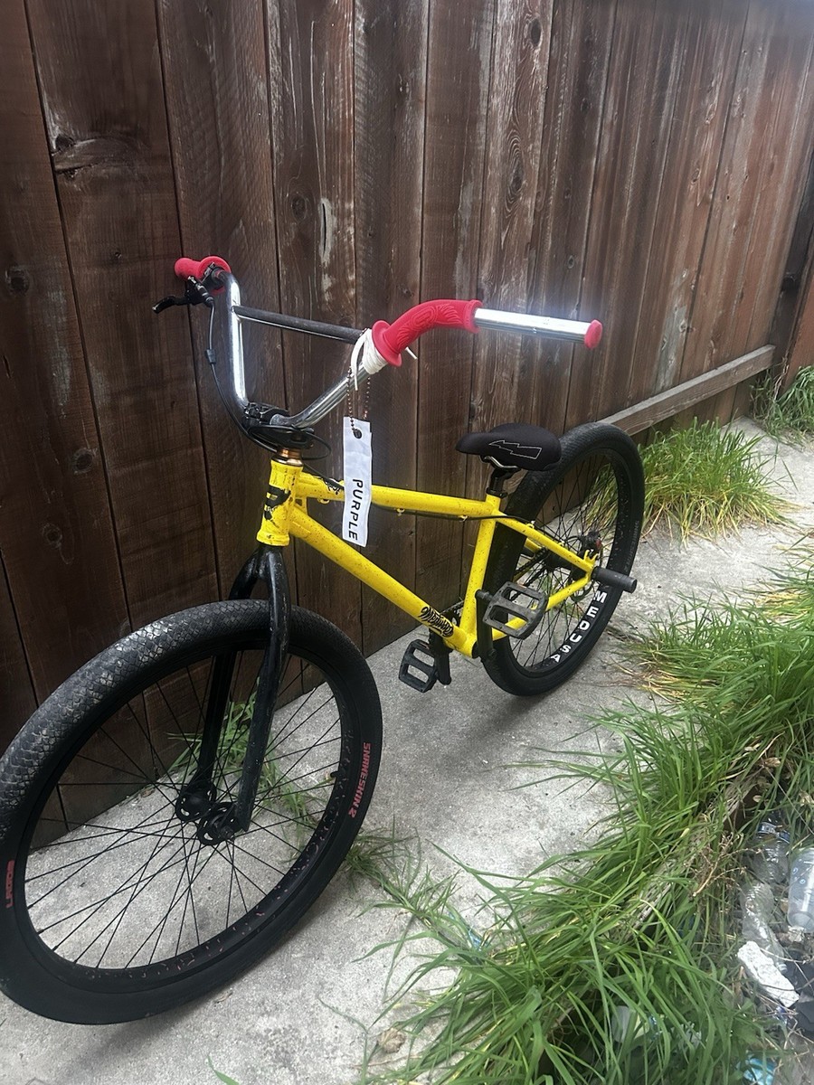 mafiabikes Medusa BMX Bike 26in Yellow Disc Brake Pegs Steel Frame