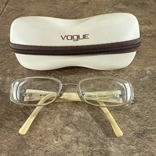 Vogue VO3661-B 835 Eyeglasses Frame & Case Ivory Pearl Flex Hinge 52-16-130-27mm