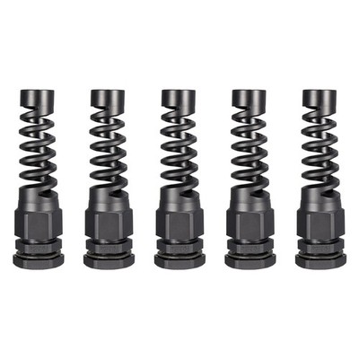 5pcs PG13,5 Kabelverschraubung IP68 Nylonverbindung Kontermutter Zugentlastung